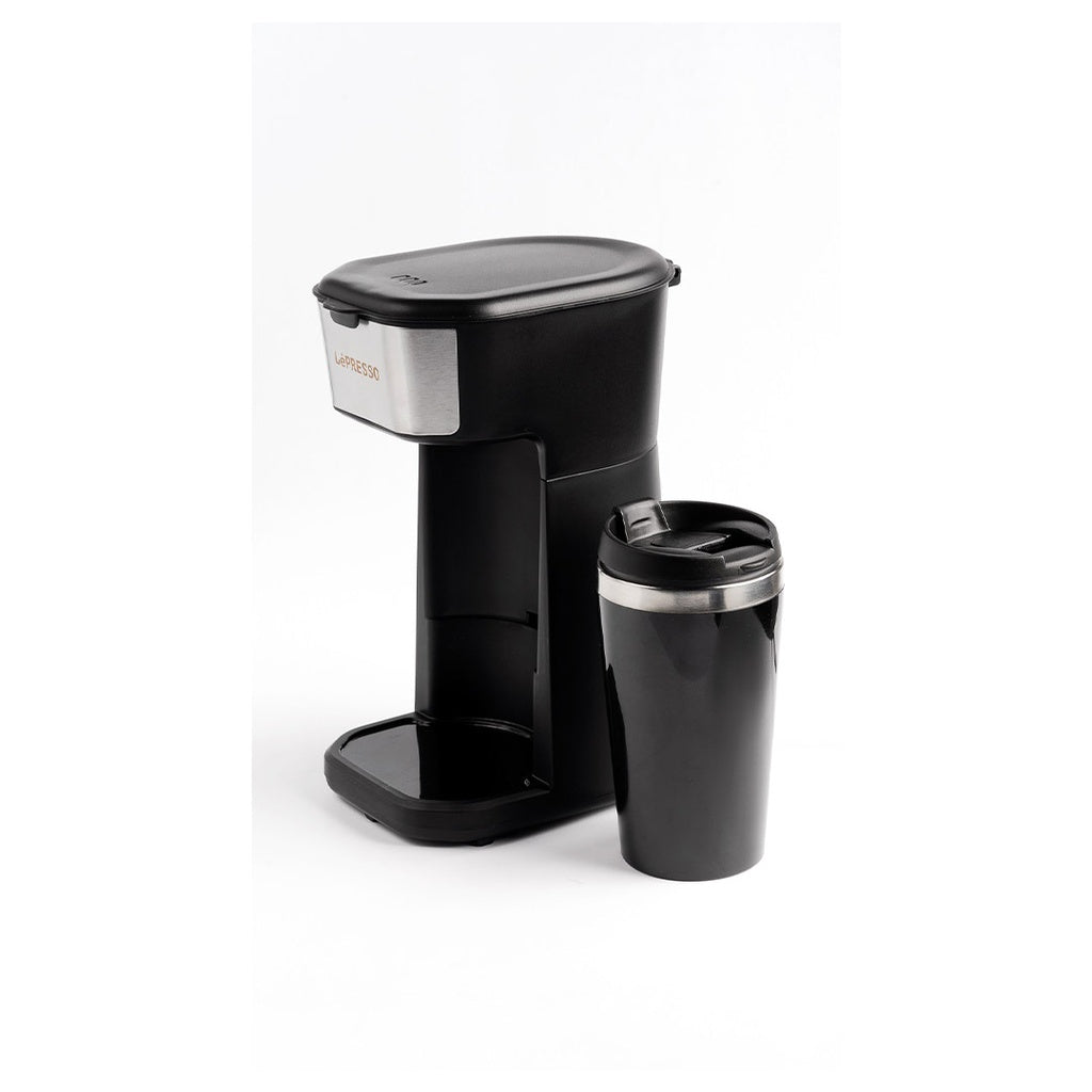 LePresso Instant Coffee Brewer With Travel Mug 400ML - Black Color