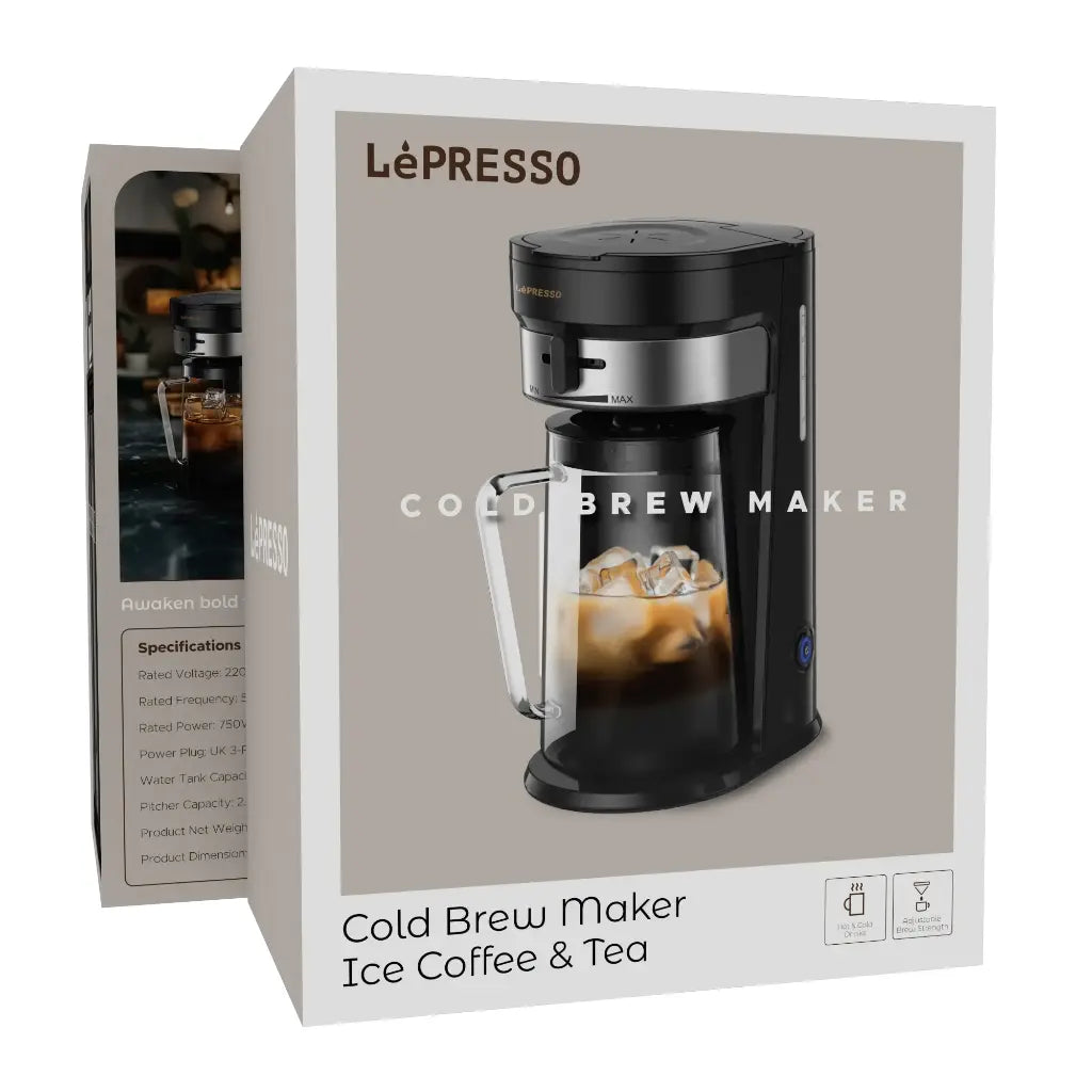 LePresso Cold Brew Machine Ice Coffee & Tea - Black Color