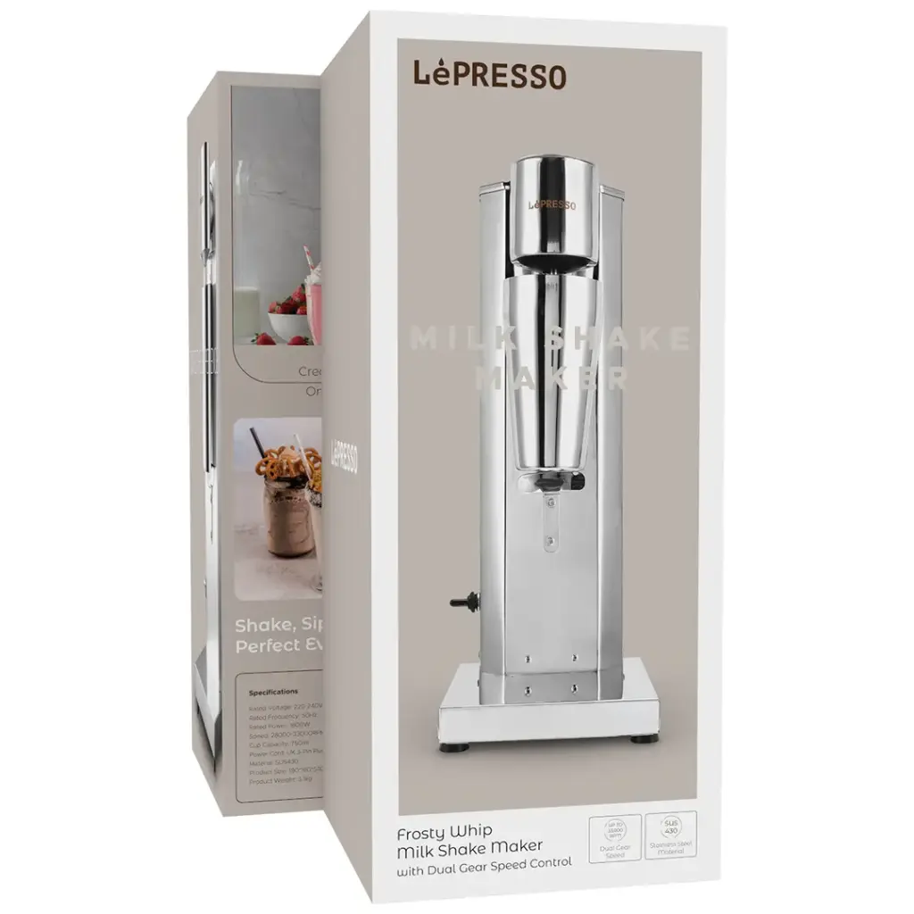 LePresso Milk Shake Maker - Silver Color