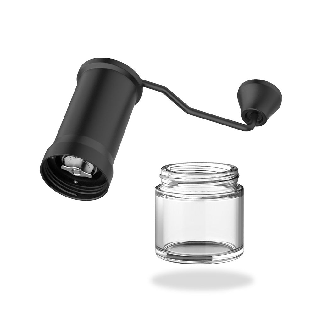 LePresso High Precision Conical Burr Grinder Glass Container - Black Color