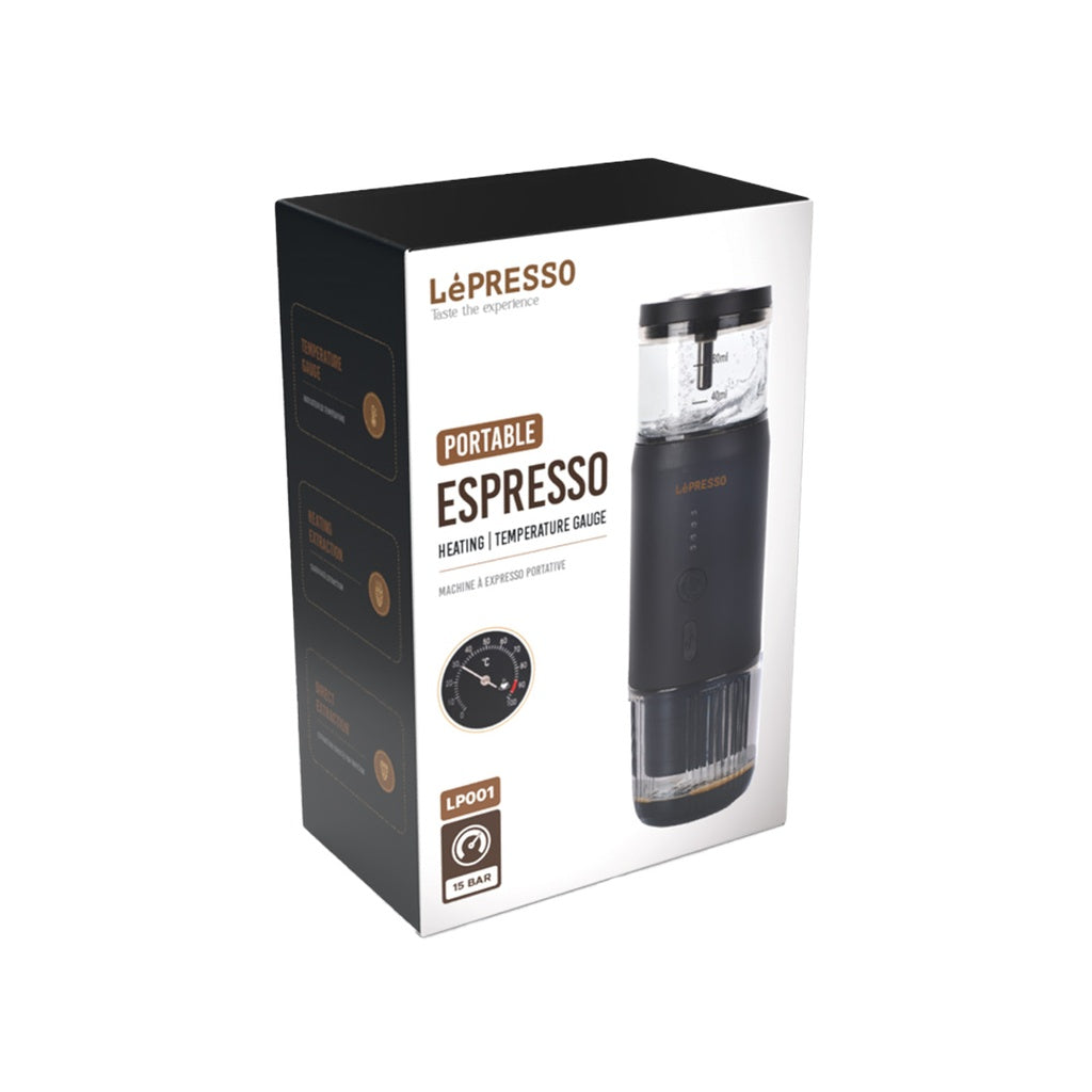 LePresso Portable Espresso Machine With Heating Function - Black Color