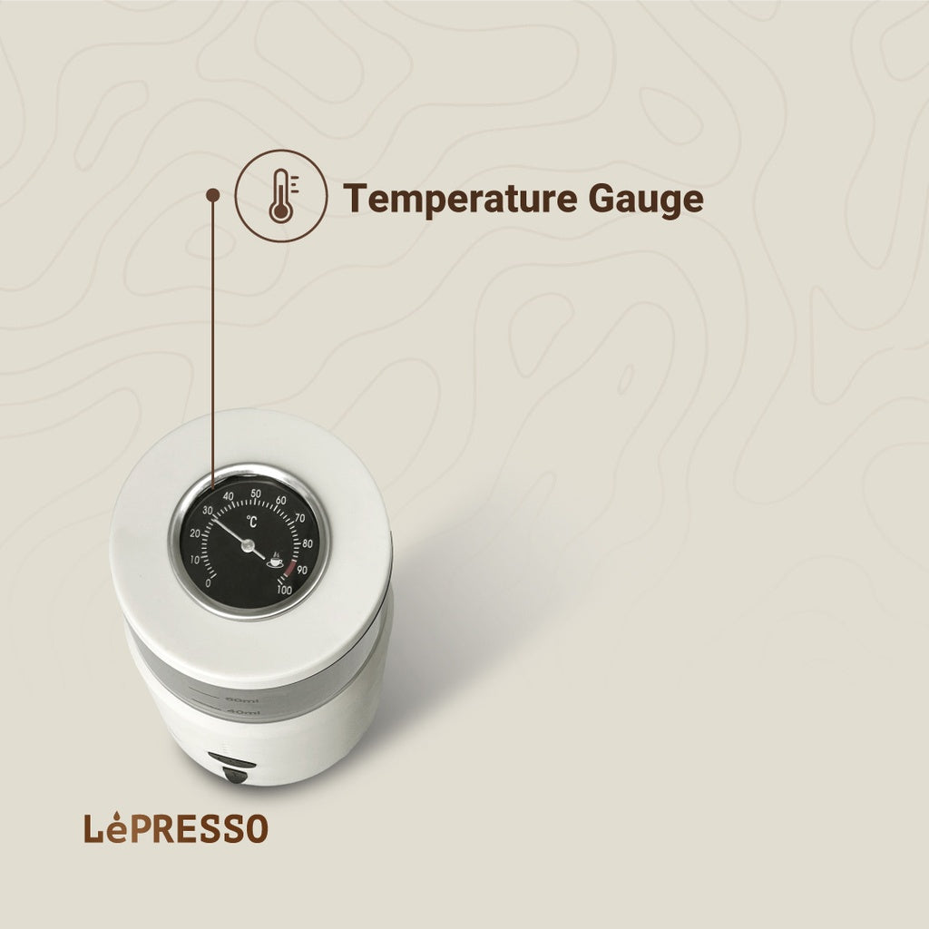 LePresso Portable Espresso Machine With Heating Function - White Color