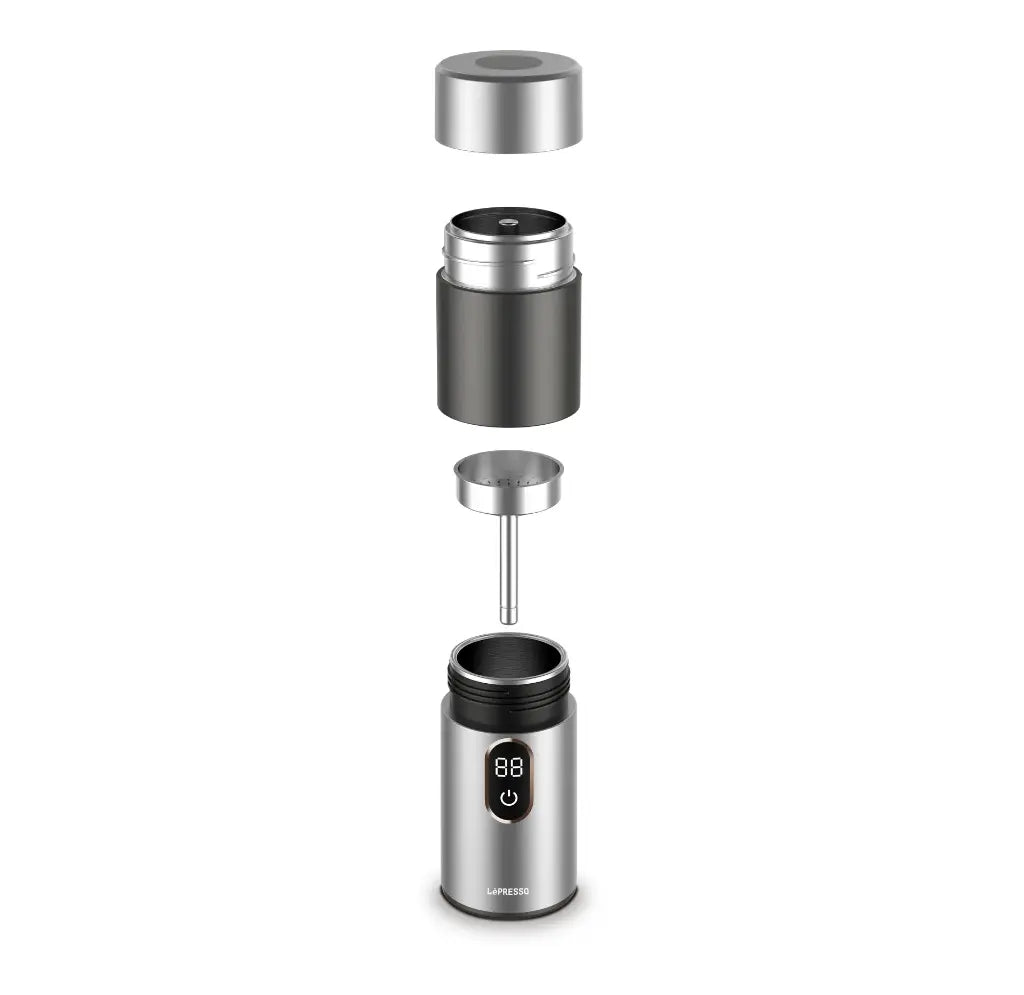 LePresso Mini Espresso Maker - Silver Color