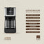 LePresso Rich Brew Coffee Machine Interactive Touch Display - Black Color