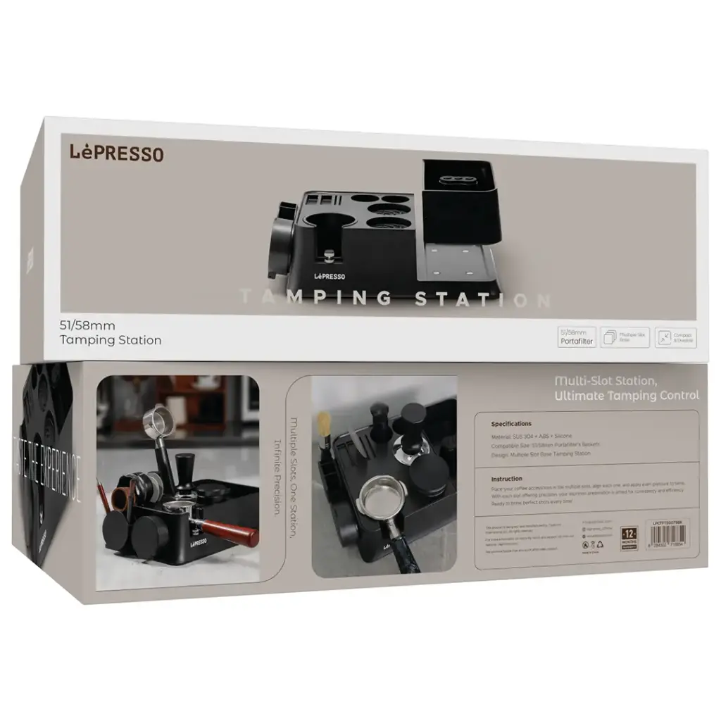 Lepresso 51/58mm Tamping Station - Black Color