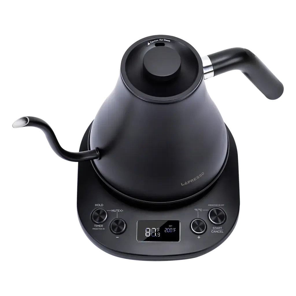 Lepresso Electric Pour-Over Kettle Temperature Adjustable - Black Color