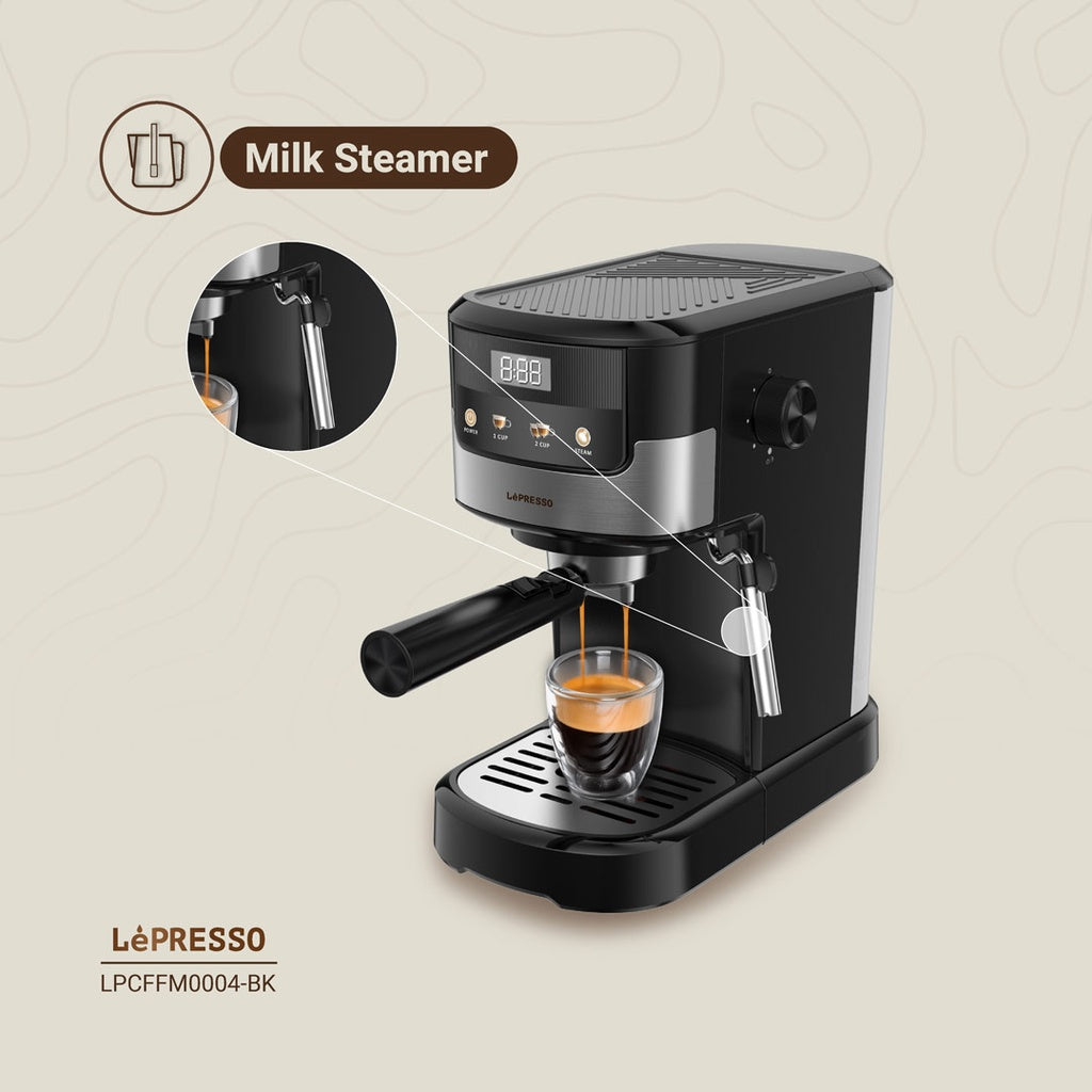 Lepresso Suprema Espresso Machine - Black Color