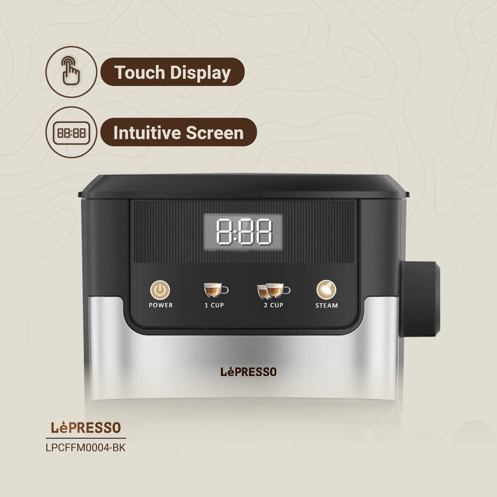 Lepresso Suprema Espresso Machine - Black Color