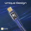 PROMATE LucidLine-CC120 High Tensile Power Delivery Charge Cable - 1.2 Meter / 480Mbps / USB-C / Navy