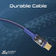 PROMATE LucidLine-CC120 High Tensile Power Delivery Charge Cable - 1.2 Meter / 480Mbps / USB-C / Navy