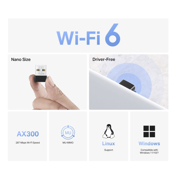 Mercusys MA14N - AX300 Nano Wireless USB Adapter