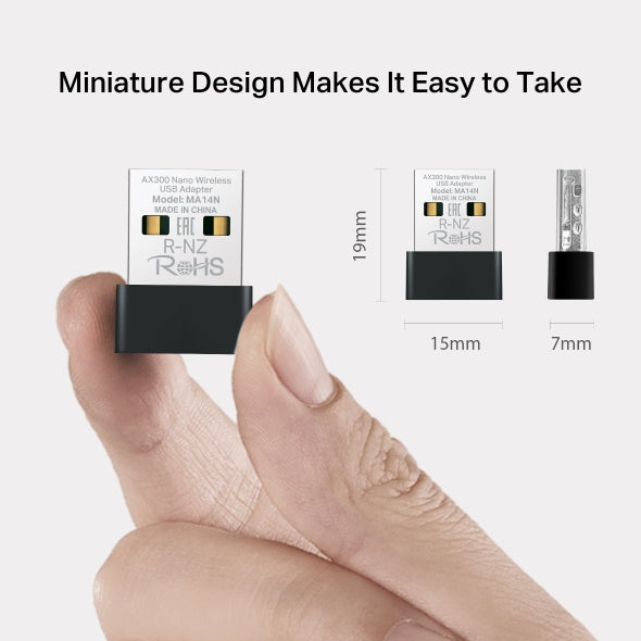 Mercusys MA14N - AX300 Nano Wireless USB Adapter