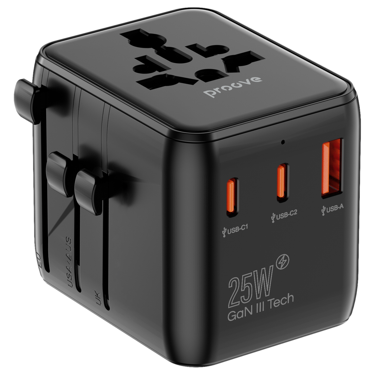 Proove Travel Adapter Proove Trip 25W - Black