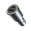 Proove Car Charger Proove Double Energy Plus 53W (USB + Type-C) - Metal Grey