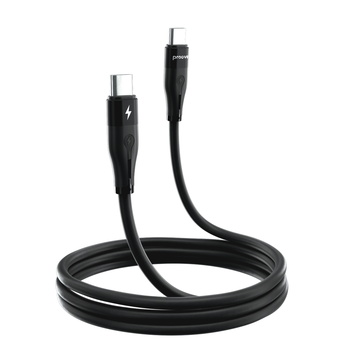 Proove Cable Proove Soft Silicone Type-C to Type-C Cable - 60W / 2 Meter / Black