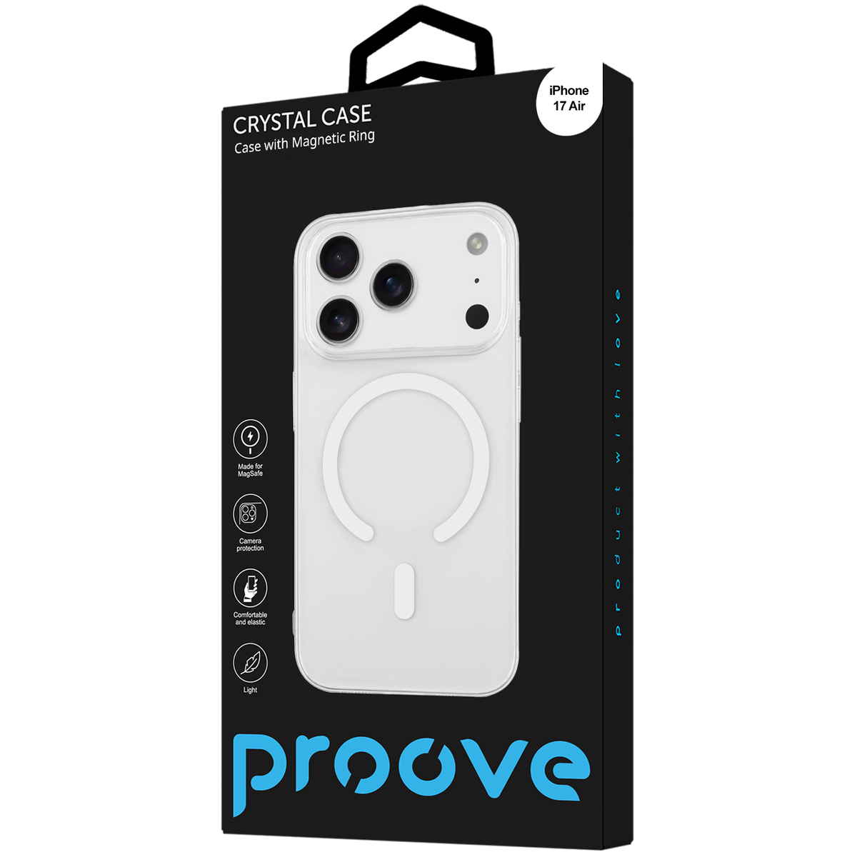 Proove Crystal Case with Magnetic Ring for iPhone 17 Air