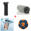 Bundle Offer - Scosche MagicMount Flask 650 ml Stainless Steel Insulated Water Bottle - Black + Ice Towel (Sleeve Packaging) - Gray +  Seawag Mela Universal SmartPhone WaterProof Case - Black + Waboba Classic Soccer ball - Sport line