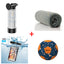 Bundle Offer - Scosche MagicMount Flask 650 ml Stainless Steel Insulated Water Bottle - White + Ice Towel (Sleeve Packaging) - Gray +  Seawag Mela Universal SmartPhone WaterProof Case - Black + Waboba Classic Soccer ball - Sport line