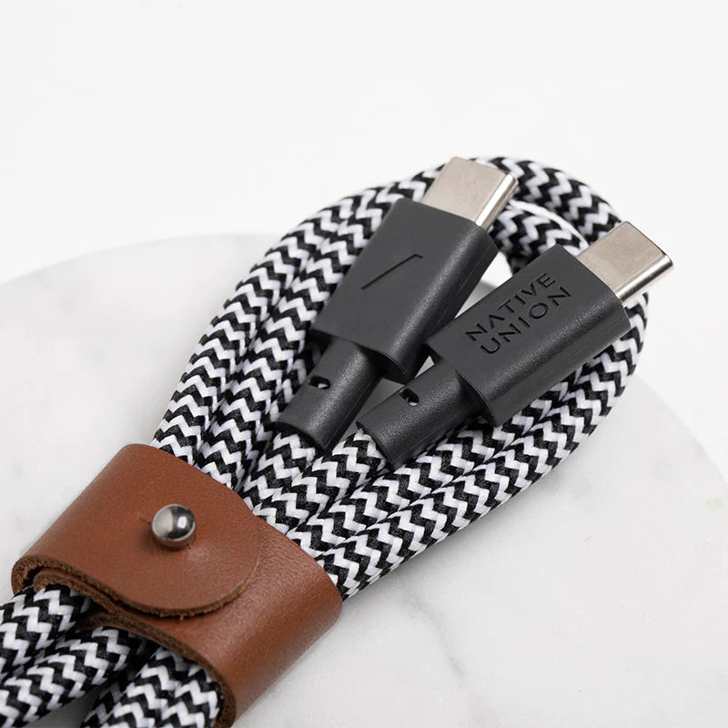 Native Union Belt Cable C TO 2C - 2M 140W - Zebra