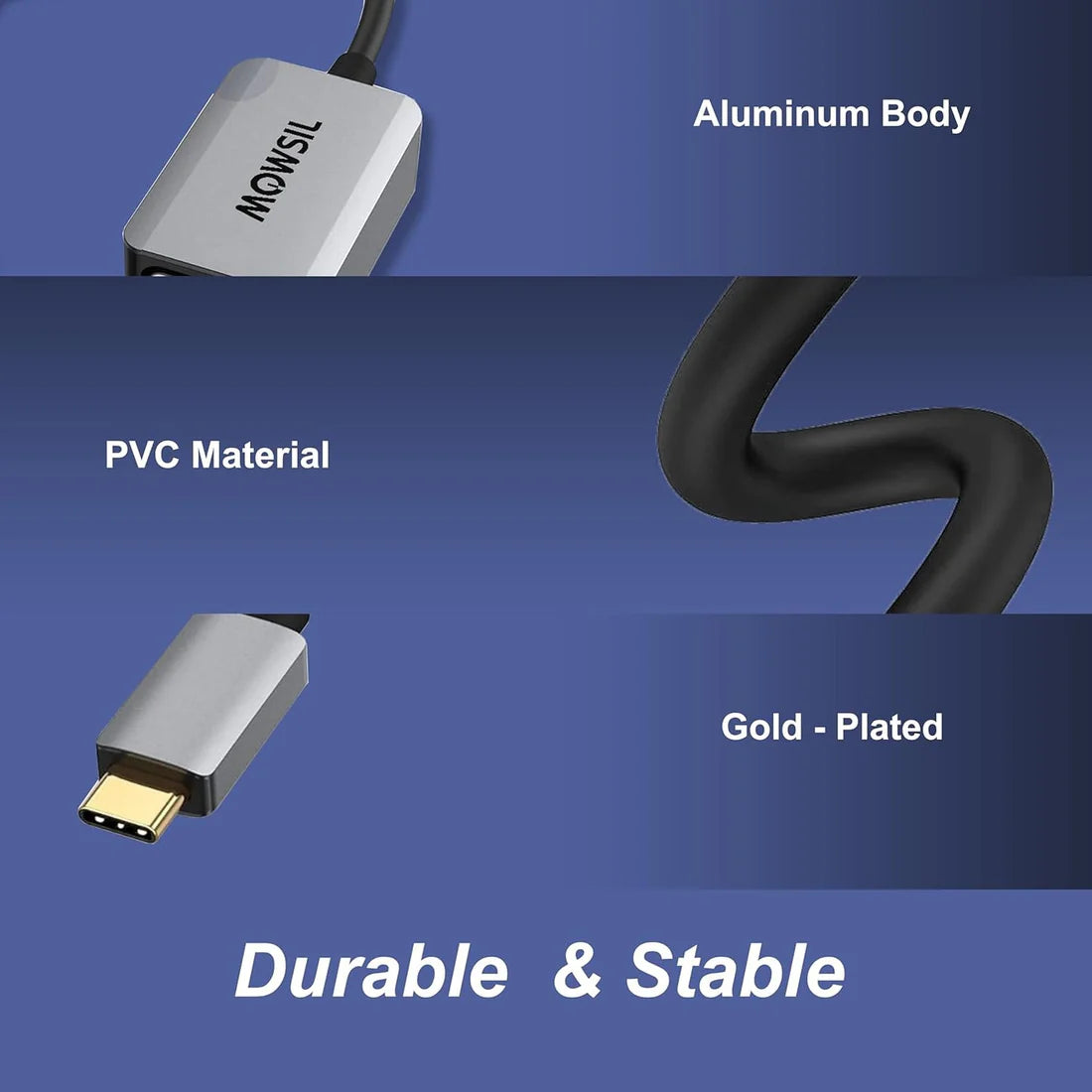 Mowsil USB-C to DisplayPort Adapter - Silver
