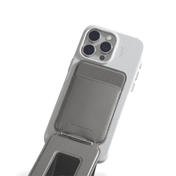 MOFT Snap-On iPhone Stand & Wallet - Taupe Natural