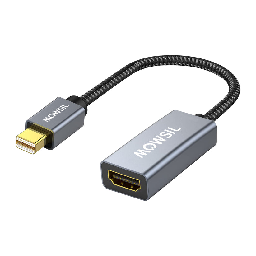 Mowsil Mini DisplayPort to HDMI Adapter - 4K / Grey