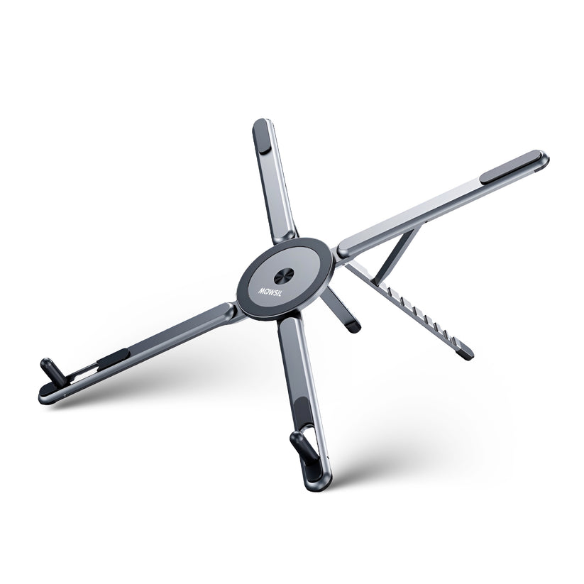 Mowsil 3-in-1 Magnetic Universal Laptop, Tablet & Phone Stand - Grey
