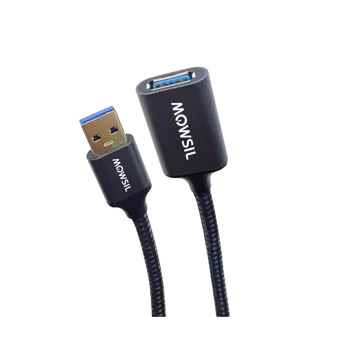 Mowsil USB 3.0 Extension Cable - 5Gbps / 5 Meter / Black/Grey