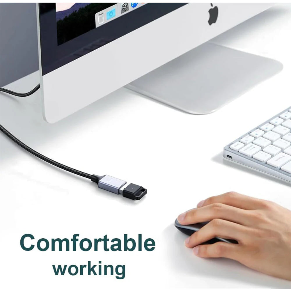 Mowsil USB 3.0 Extension Cable - 5Gbps / 5 Meter / Black/Grey