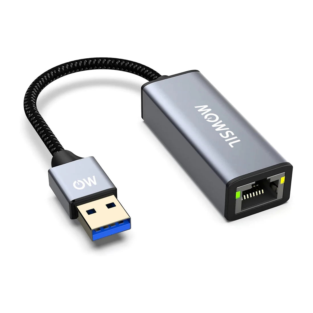 Mowsil USB 3.0 to Ethernet Adapter - Silver