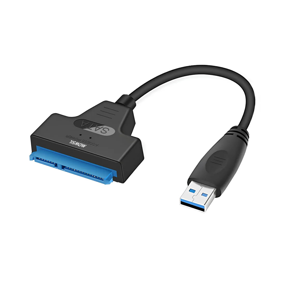 Mowsil USB 3.0 to SATA Adapter - USB-A / SATA / 5Gbps / 0.8 Meter / Black