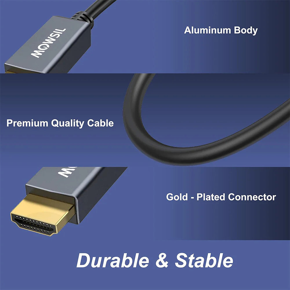 Mowsil VGA to HDMI Cable with Audio - 2 Meter