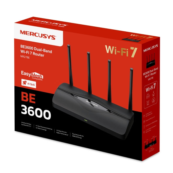 Mercusys MR27BE - BE3600 Dual Band Wi-Fi 7 Router