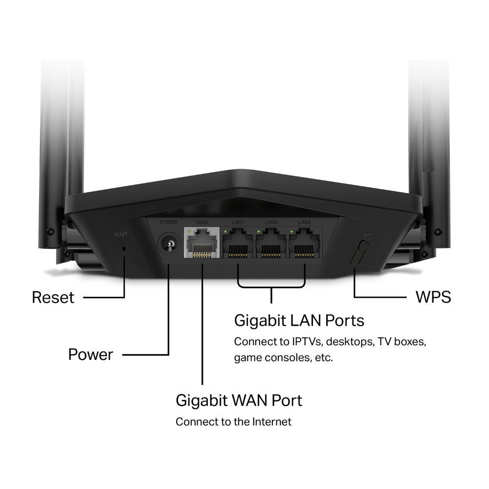 Mercusys MR60X - AX1500 Dual-Band WiFi 6 Router