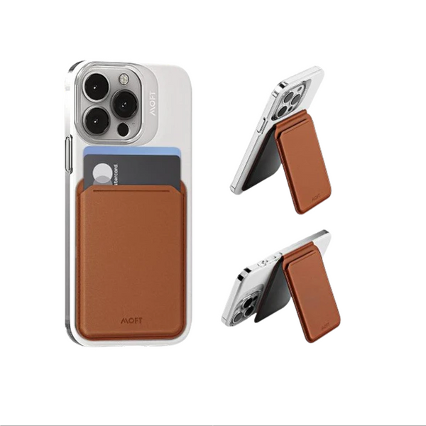 MOFT Flash Stand & Wallet - Brown