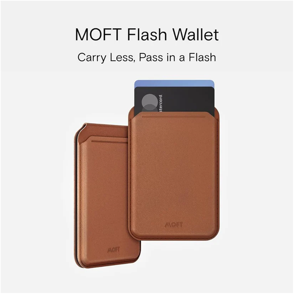 MOFT Flash Stand & Wallet - Brown