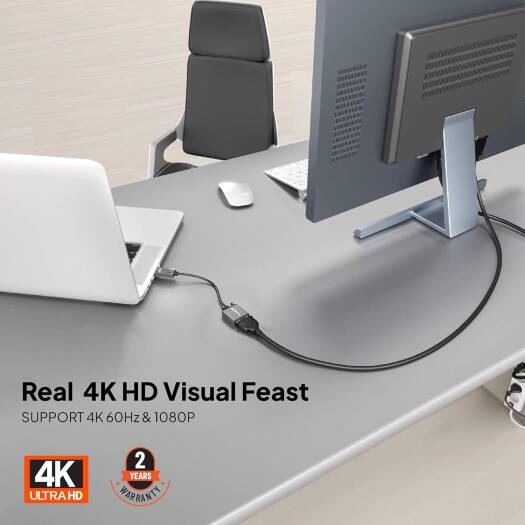 Mowsil VGA to HDMI Adapter - 1080p / Silver
