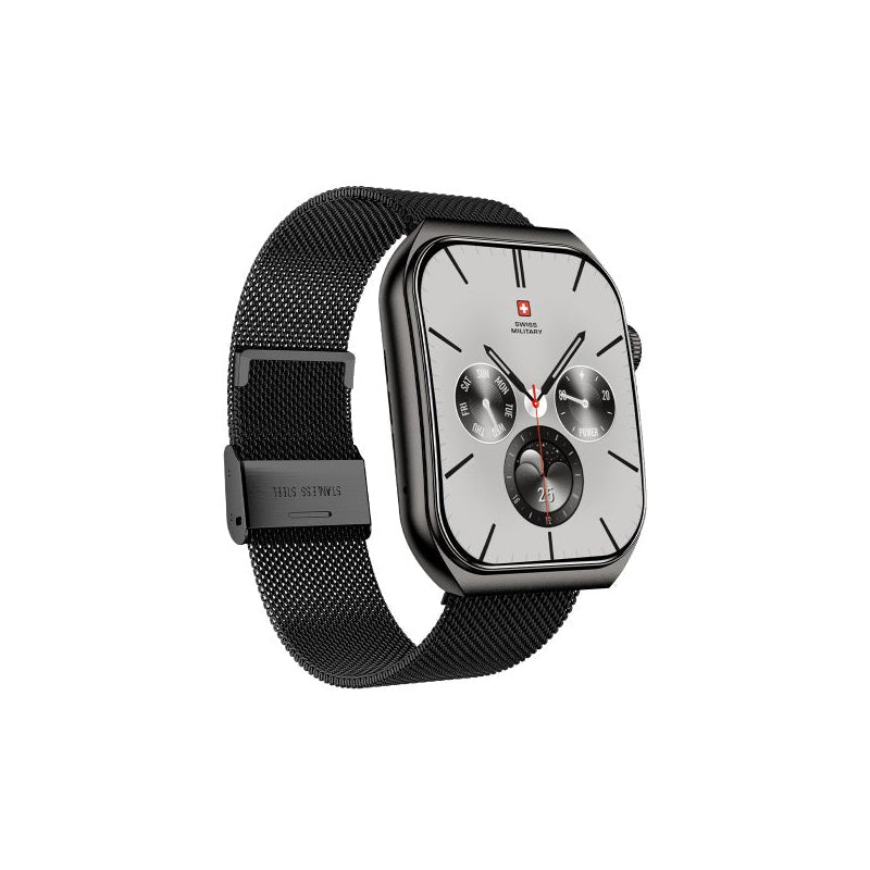 Swiss Military Alps 3 Gun Steel Strap - Gun Metal / Smart Watch Smart Watches
