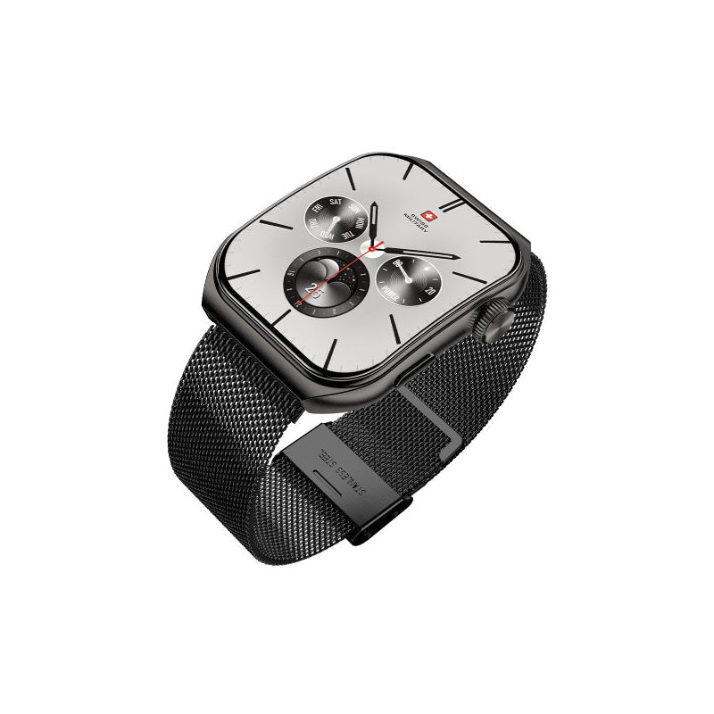 Swiss Military Alps 3 Gun Steel Strap - Gun Metal / Smart Watch Smart Watches