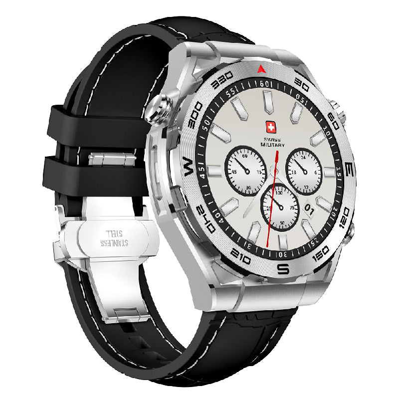 Swiss Military DOM 3 Silicone Strap With 2 Premium Straps - Black / Smart Watch Smart Watches