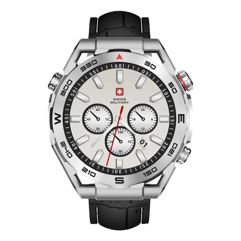 Swiss Military DOM 3 Silicone Strap With 2 Premium Straps - Black / Smart Watch Smart Watches