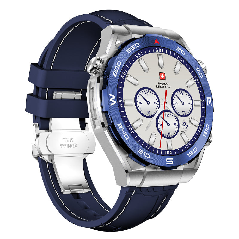 Swiss Military DOM 3 Silicone Strap With 2 Premium Straps - Blue / Smart Watch Smart Watches