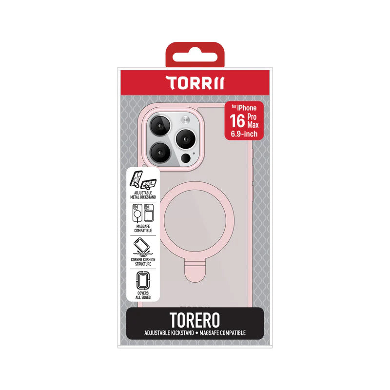 Torrii Torero MagSafe Stand Case - Apple iPhone 16 Pro Max (6.9”) / Pink Accessories > Mobiles & Tablets > Mobiles >