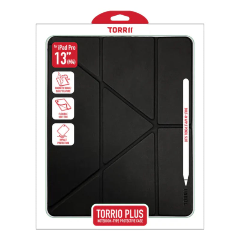 Torrii Torrio Plus Case - Apple iPad Pro 13-inch (M4) / Black Accessories > Mobiles & Tablets > Mobiles > Covers & Cases
