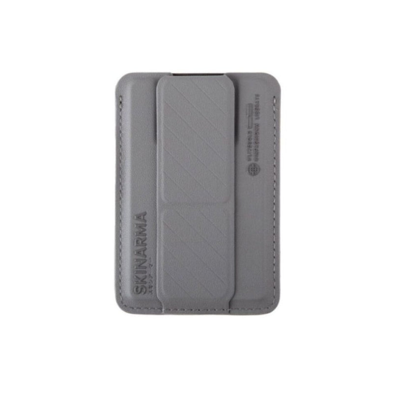 SKINARMA Kado Mag-Charge Card Holder with Grip Stand - Grey Accessories > Mobiles & Tablets > Mobiles > Mobile Holder