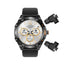Porodo Hype Smartwatch With Earbuds - 400mAh / Black Smart Watches