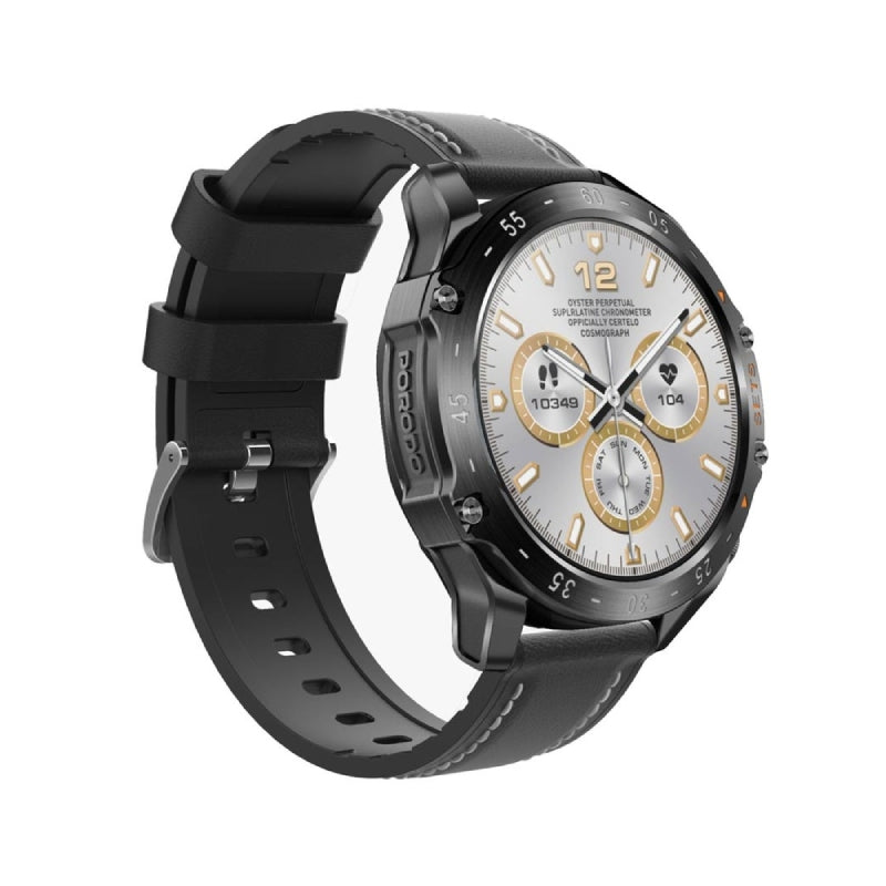 Porodo Hype Smartwatch With Earbuds - 400mAh / Black Smart Watches
