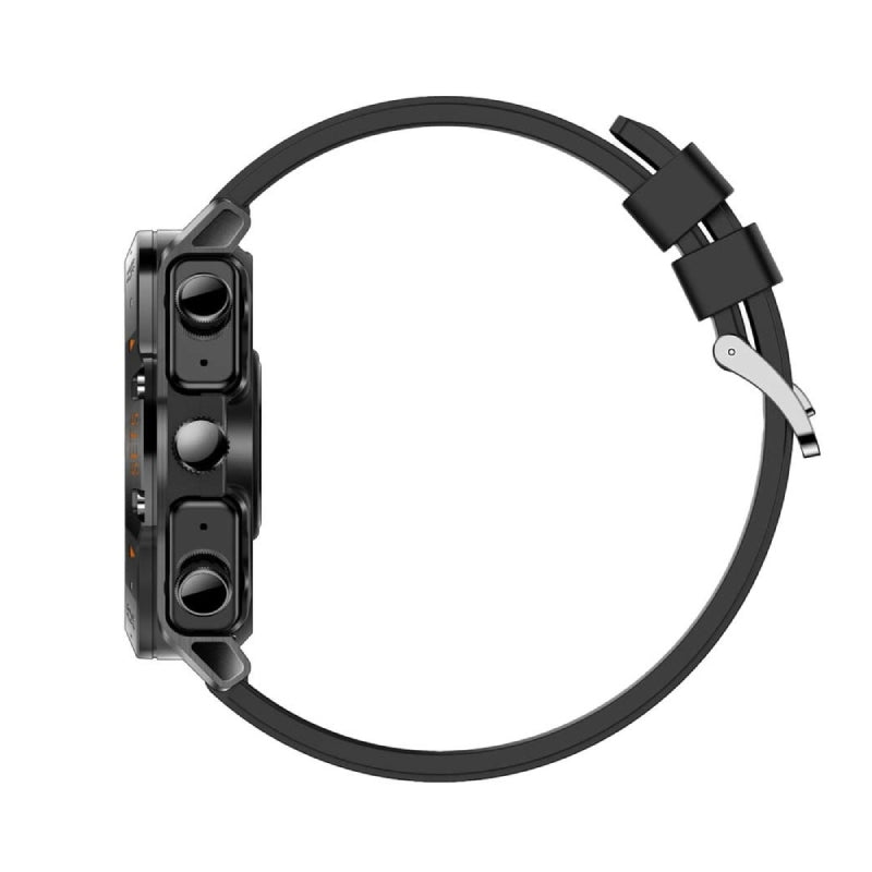 Porodo Hype Smartwatch With Earbuds - 400mAh / Black Smart Watches