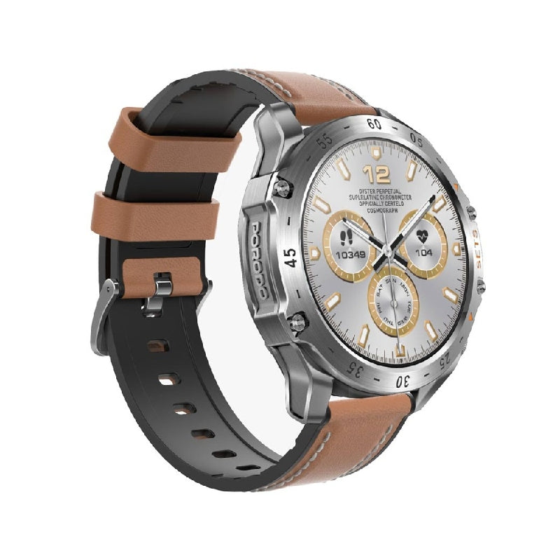 Porodo Hype Smartwatch With Earbuds - 400mAh / Silver Smart Watches