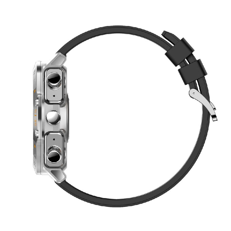 Porodo Hype Smartwatch With Earbuds - 400mAh / Silver Smart Watches
